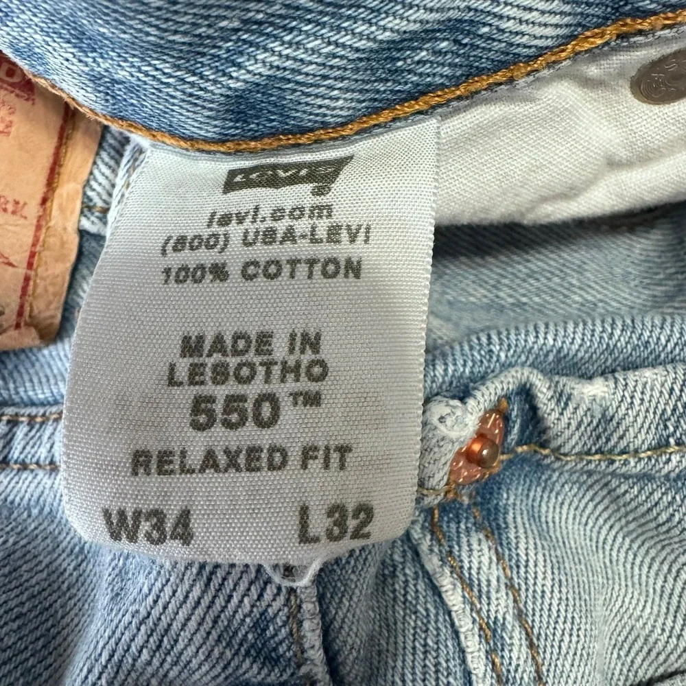 VTG Levi's 550 Relaxed‎ Fit Men's Jeans 32x31 Denim Classic 100% Cotton Straight
